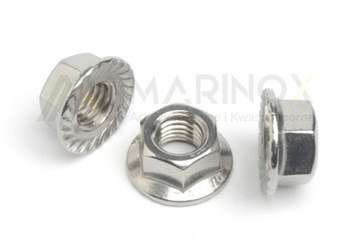 NAKRĘTKA KOŁNIERZOWA M10 - INOX A2 DIN 6923 10 szt