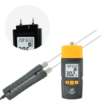 WILGOTNOŚCIOMIERZ PRECYZYJNY ELEKTRONICZNY MIERNIK WILGOTNOŚCI DREWNA+SONDA