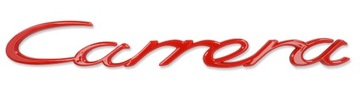 Emblemat samoprzylepny znaczek PORSCHE 911 CARRERA GTS 10,5x2,4 cm Srebrnya