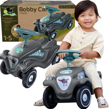 BIG Jeździk Bobby Car Classic Eco z Klaksonem Szar