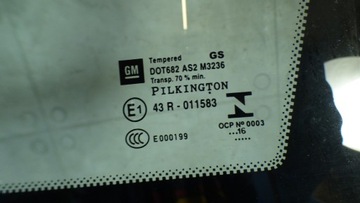 стекло кузова левое правое заднее OPEL ASTRA K V KOMBI