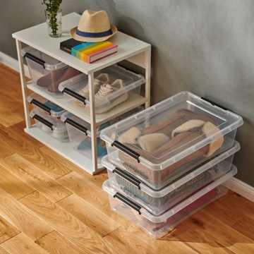 ПЛАСТИКОВЫЙ КОНТЕЙНЕР С КРЫШКОЙ ДЛЯ ОРГАНИЗАТОРА ДЛЯ ХРАНЕНИЯ 2,5 Л.