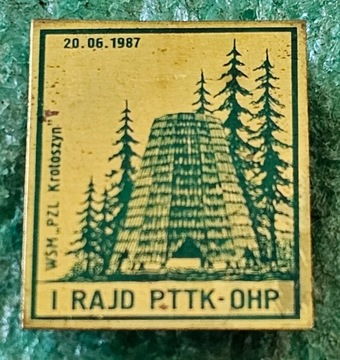 ODZNAKA I RAJD PTTK OHP - WSM PZL KROTOSZYN - 20.06.1987
