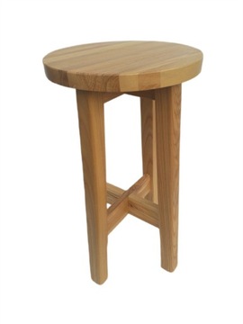 Taboret drewniany 60cm-hoker jesionowy lakierowany