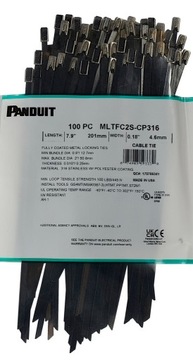 Кабельная стяжка Panduit MLTFC2S-CP316 4,6 x 201 мм
