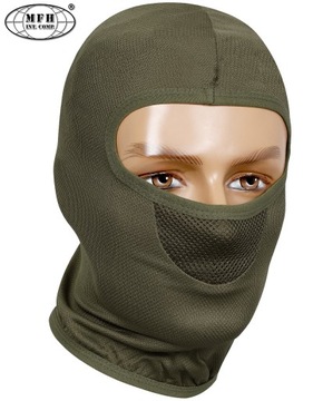 KOMINIARKA Termoaktywna Balaclava 1otwór MFH WOJSKOWA OLIVE GREEN
