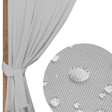 Садовые шторы ВОДОНЕПРОНИЦАЕМЫЕ СЕРЕБРЯНЫЕ 200x155 Шторы для беседки, беседки, террасы