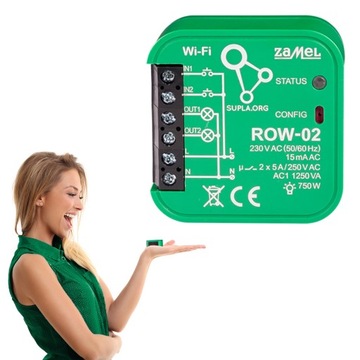 Moduł Wi-Fi do sterowania SUPLA ROW-02 inteligentny dom smart home