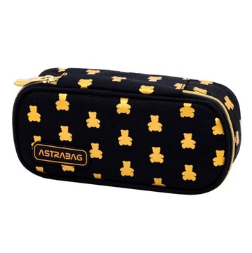 Piórnik Saszetka Dwukomorowa Head Golden Teddy Złoty Miś Astra