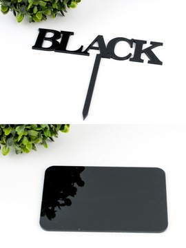 ТОПЕР ДЛЯ ТОРТА ЖИЗНЬ НАЧИНАЕТСЯ ПОСЛЕ - ЧЕРНЫЙ