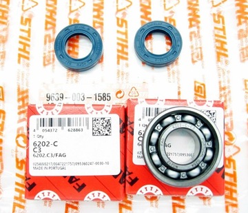 Uszczelniacze i łożyska wału do STIHL 021 MS250