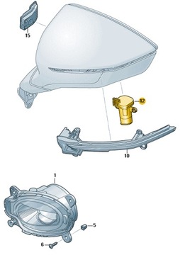 Oświetlenie otoczenia 5FB945292C SEAT OE