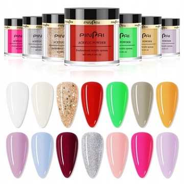 PINPAI DUŻY ZESTAW DO MANICURE TYTANOWY 14PCs