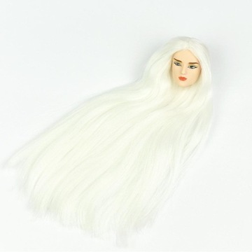 1/6 Boy BJD White Hair Head Sculpt na przegub kulowy