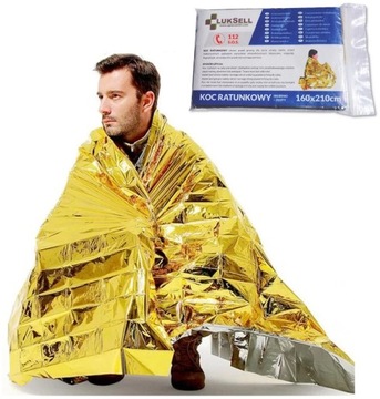Термическая одеяла спасательная фольга с жизни NRC 160x210CM