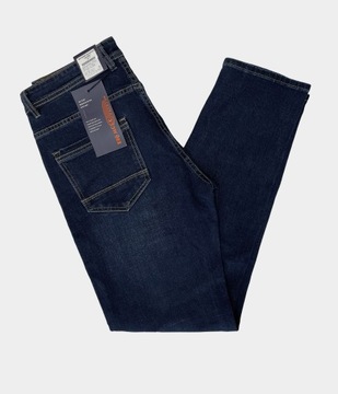 Spodnie Jeansowe Męskie Granatowe Texasy Dżinsy BIG MORE JEANS N24 W38 L30