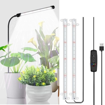 Oświetlenie LED z poczwórną głowicą do uprawy Światło USB Światło do uprawy
