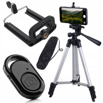 STATYW TRIPOD NA KAMERĘ APARAT SMARTFON + PILOT BT