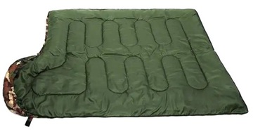 Камуфляжный туристический спальный мешок с капюшоном, теплое одеяло для мамы 2 в 1, легкий + чехол