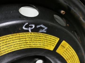 AUDI Q7 4L DOJEZDOVDOJEZDOVÉ 6,5J X 18 KOLO REZERVY 18" REZERVA 195/75