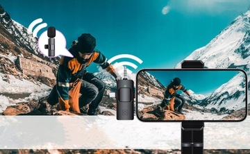 2x БЕСПРОВОДНОЙ МИКРОФОН BT, РАЗЪЕМ USB-ПРИЕМНИКА ДЛЯ IPHONE ANDROID