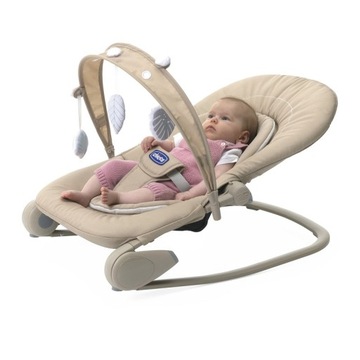 Кресло-качалка CHICCO Hoopla 0-18 кг + повязка на голову BEIGE RE-LUX