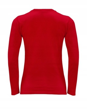 T-SHIRT DAMSKA koszulka z długim rękawem JHK TSRL CMF LS czerwona RD r. S