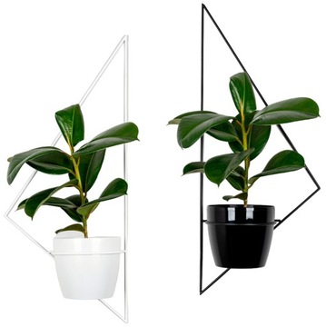 Подвеска для цветов настенная, металл лофт, 80 см, современная, большая