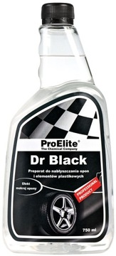 ProELITE Dr Black do opon i plastików zewnętrznych