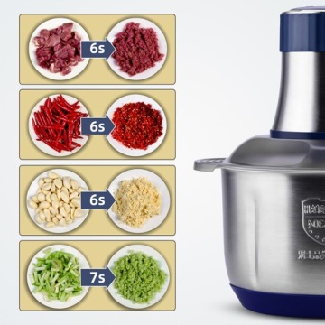 Электрическая мясорубка емкостью 5 литров.