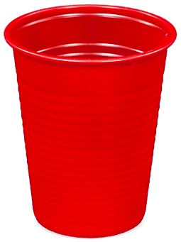 200ML100SZT KUBKI JEDNORAZOWE CZERWONE KUBKI KUBECZKI PLASTIKOWE DO NAPOJÓW