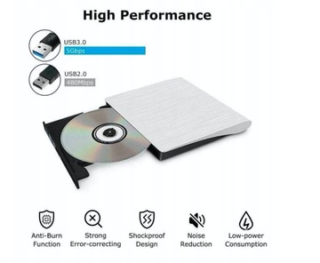 ПРИВОД CD DVD USB 3.0 ЗАПИСЬ Внешний тип C