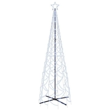 Choinka stożkowa, 500 zimnych białych LED, 100x3
