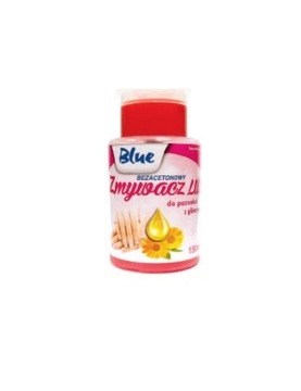 Blue, Zmywacz do Paznokci Bezacetonowy, 150 ml