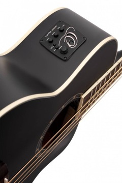Электроакустическая бас-гитара Ortega D7CE-SBK-4, черная