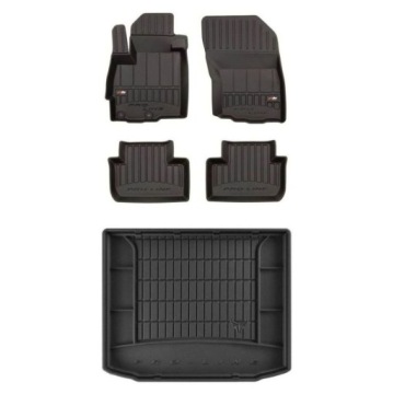 3D gumová sada koberců a rohožek Mitsubishi Asx I 2010-2022 bez nastavitelného