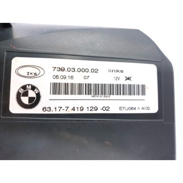 BMW X5 F15 F85 SVĚTLA MLHOVKOVÉ 7390300002