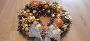 ВЕНОК КРЕМОВЫЙ на стол или дверь, 30 см