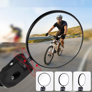 ВЕЛОСИПЕДНОЕ ЗЕРКАЛО НА РУЛЬ, СКЛАДНОЕ, ВЫПУКЛОЕ, 2 шт.
