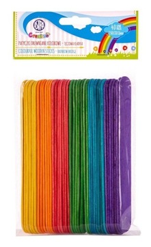 PATYCZKI DREWNIANE KOLOROWE 40 SZT. ASTRA