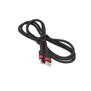 USB TYPE C USBC USB TYPE C USBC-кабель 1 м, черный, 60 Вт, нейлон, HQ Power Delivery