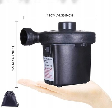 ЭЛЕКТРИЧЕСКИЙ НАСОС ДЛЯ МАТРАСОВ ДЛЯ БАССЕЙНА 2в1 12В