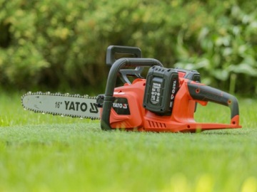 БЕНЗОПИЛА 16 ДЮЙМОВ 2X18V LESSLESS + АККУМУЛЯТОР 2X4AH + ЗАРЯДНОЕ УСТРОЙСТВО YT-828131 YATO