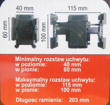 Uchwyt telefonu Nawigacji Gięty Mocna przyssawka