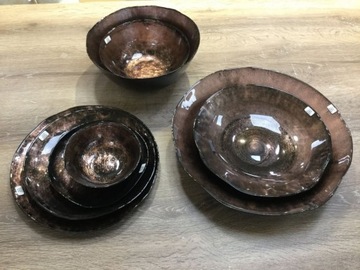 SZKLANA PATERA DEKORACYJNA PATI (04) 30X29X5 CM BR