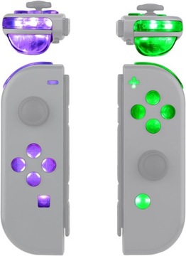 ПРОЗРАЧНЫЕ НАКЛАДКИ КНОПОК С ПОДСВЕТКОЙ ДЛЯ JOYCON ДЛЯ NINTENDO SWITCH
