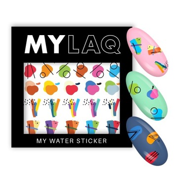 MYLAQ Naklejki Wodne na paznokcie MY WATER STICKER - MY ABSTRACT STICKER