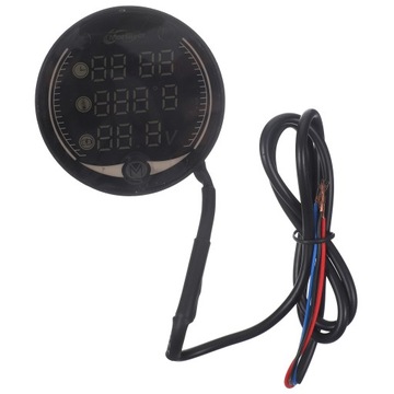 1 szt. MIERNIK MOTOCYKLOWY CYFROWY LCD NAPIĘCIA