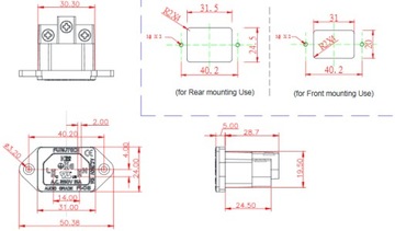 Розетка для корпуса FURUTECH FI-06 NCF R