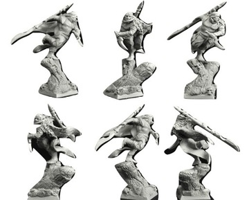figurka Wood Elf Warrior 28mm Scibor 28FM0277 24H